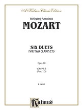 SIX DUETS FOR TWO CLARINETS VOL 1 cover